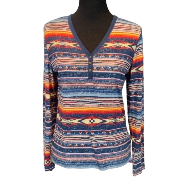 CHAPS 100% Cotton Henley 3 Button Jersey - Picture 2 of 5